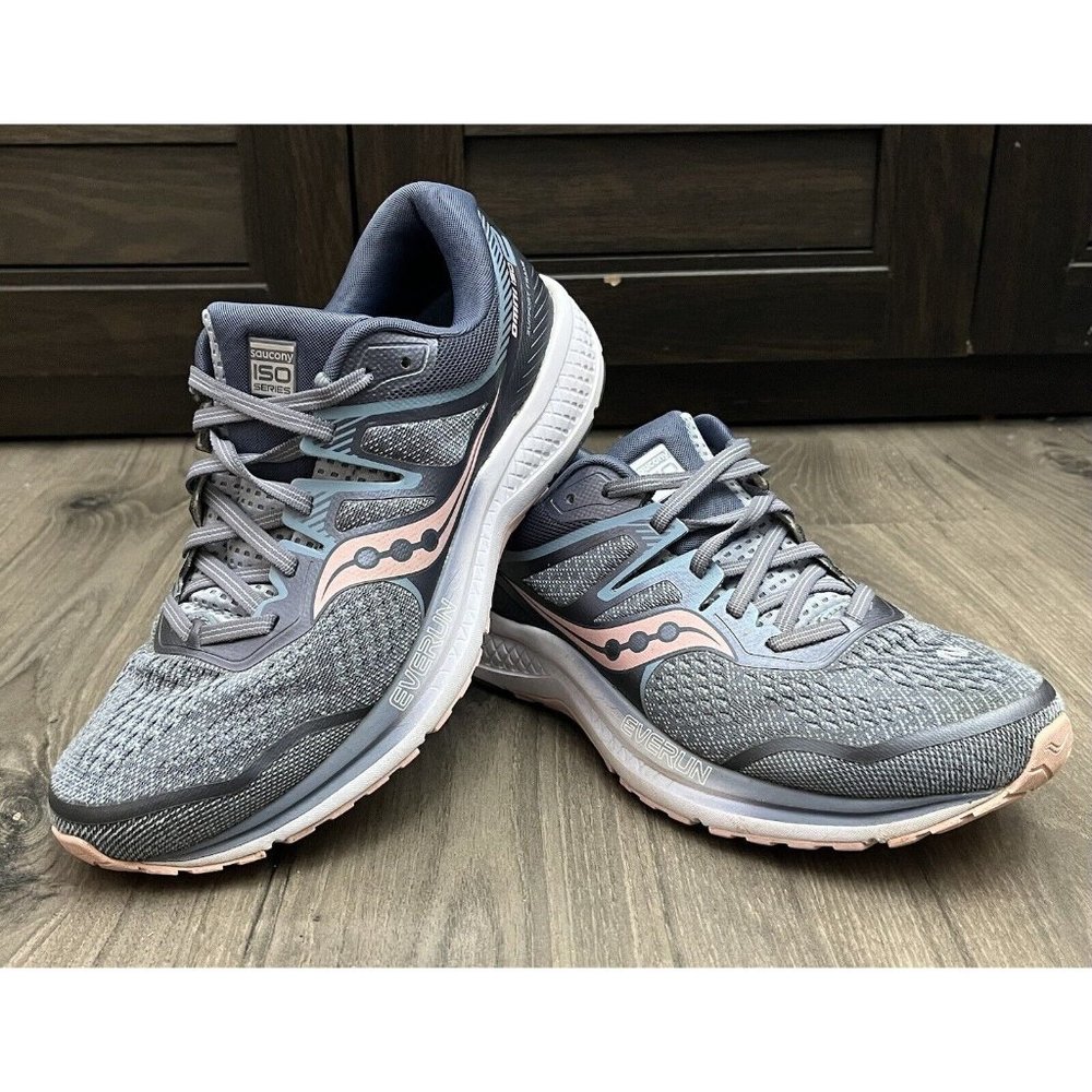 Saucony Womens Omni ISO 2 S10511-1 Blue Lace Up Low Top Running Shoes Size 9.5